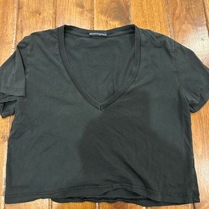 Barely worn perf basic black v neck